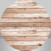 Lofaris Striped Wooden Round Backdrop Kit For Birthday Party